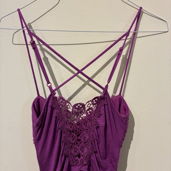XOXO Bright Purple Y2K Camisole Top - Women's S - Picture 5 of 9